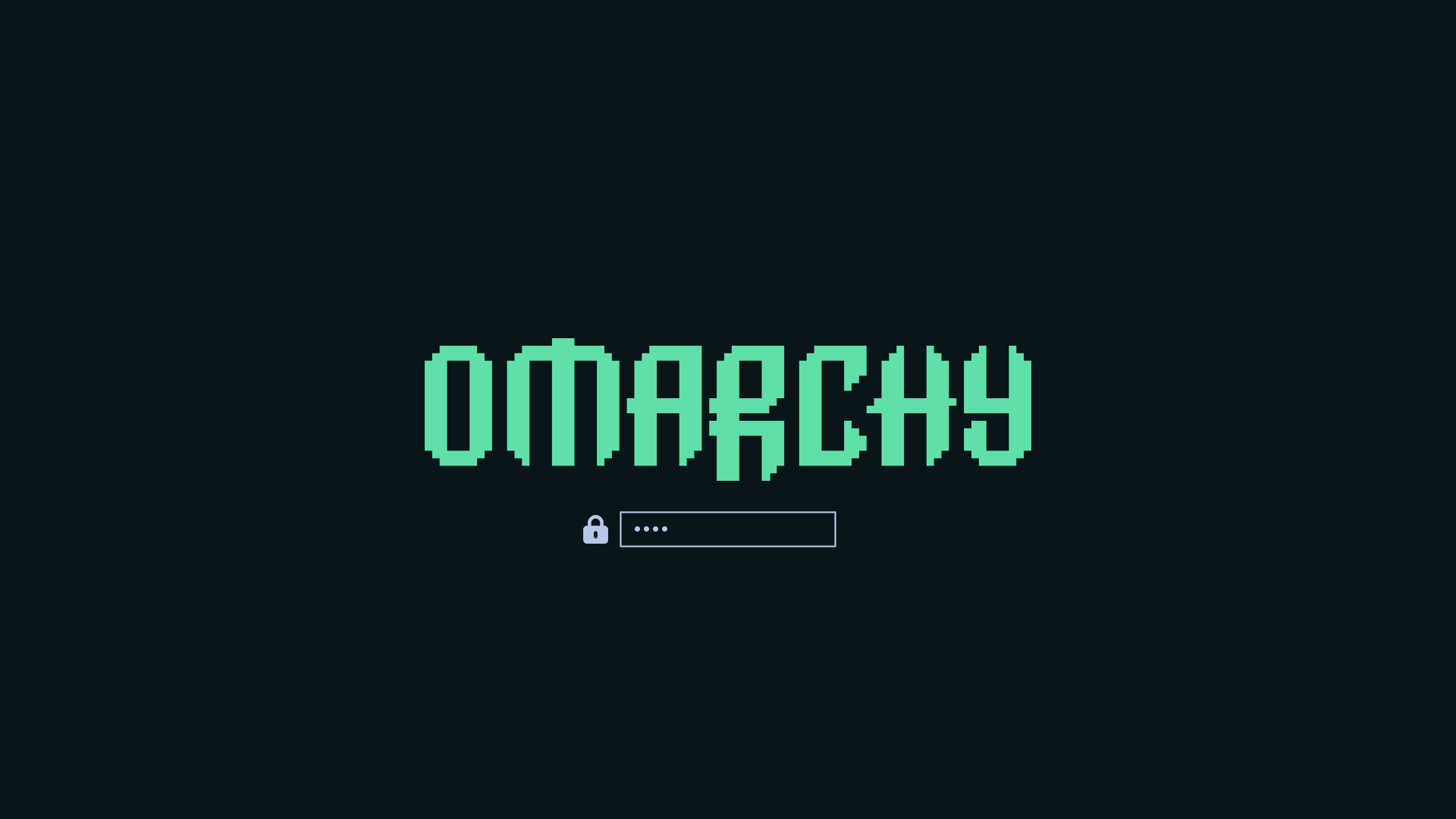 Leenium Omarchy lock screen preview