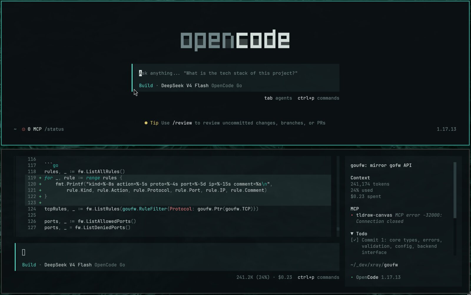 Leenium OpenCode preview